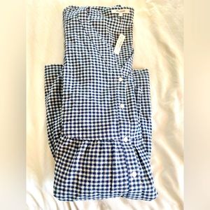 NWT Madewell dress // Sz Large // Navy & White // Comfy & cute — with pockets!